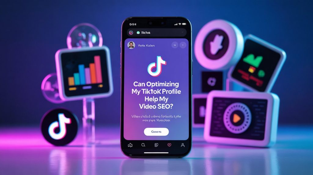 Can optimizing my TikTok profile help my video SEO? 2 a photograph of a smartphone displaying 9bUn31PGQ5Sp6 O9NNlTgw 9RSWrx 8St6gf8fvm4rN5A