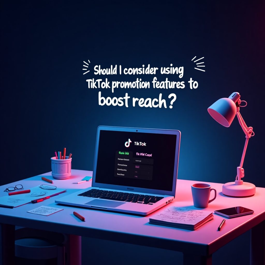 Should I consider using TikTok promotion features to boost reach?