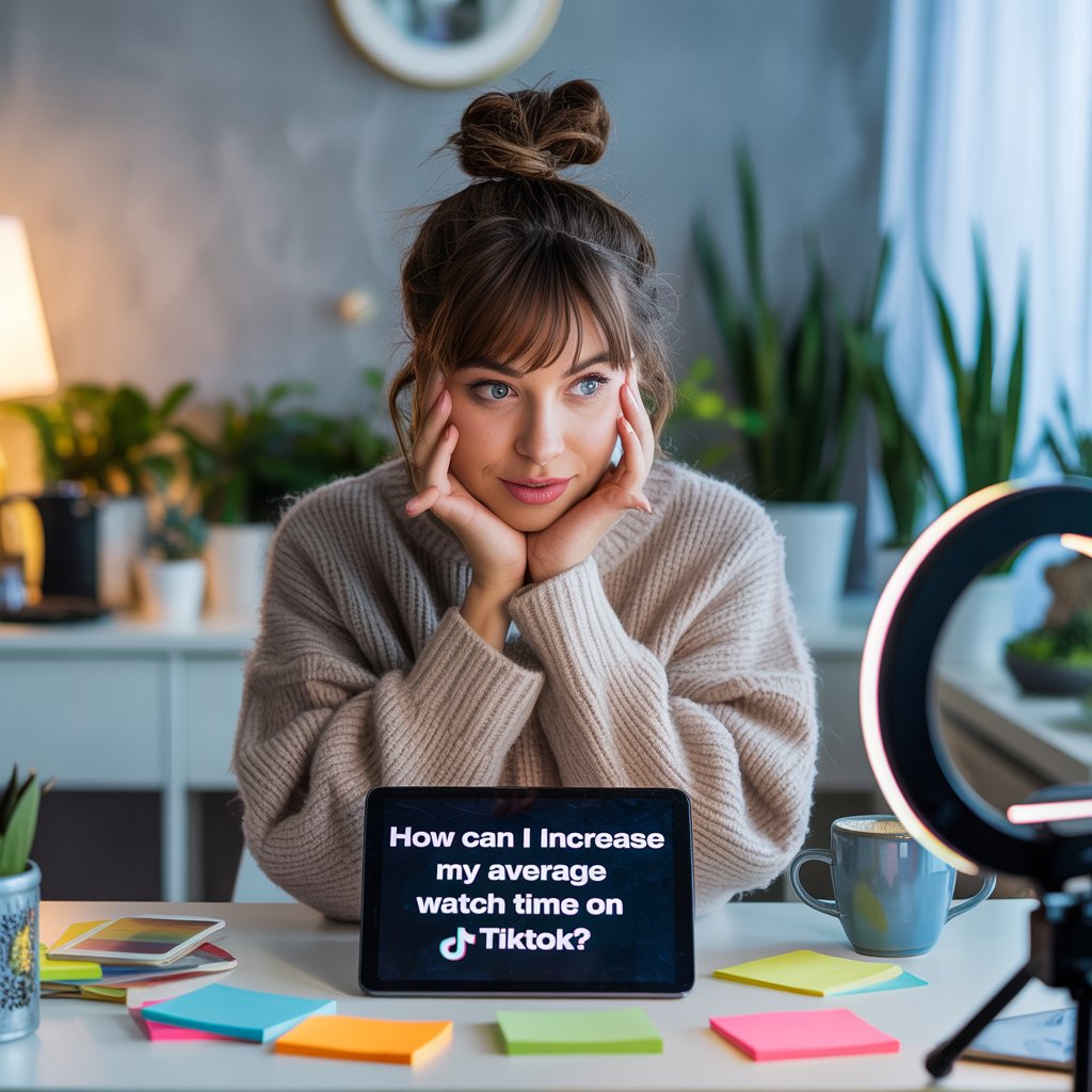 How Can I Increase My Average Watch Time on TikTok? 3 a photograph of a young woman sitting at ka5eOavpSdO1gwo3BmlJmw M0cNnG87Qga 0YMyuq8LvA